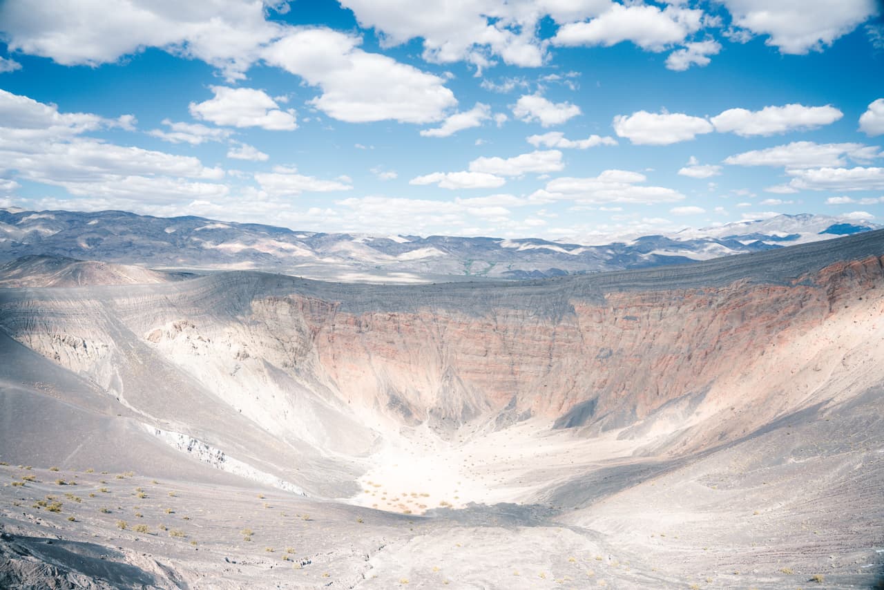 Ubehebe Crater Mid-Day
Sun