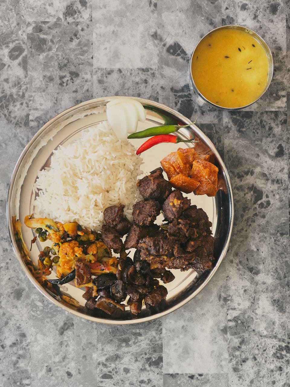 Homemade Nepali food