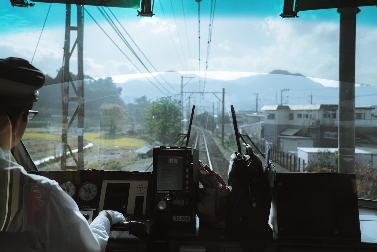 View from train
cockpit