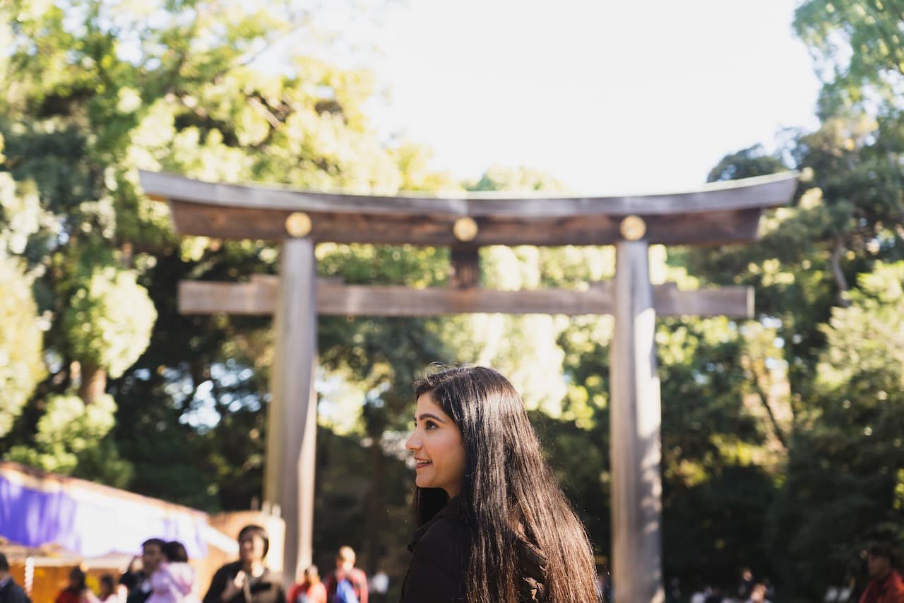 Meiji Jingu Torii Pallavi Portrait