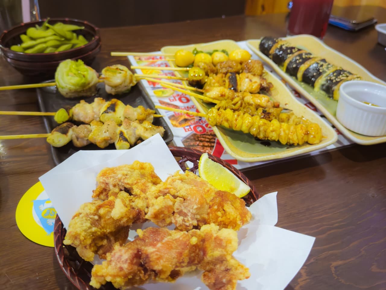 Tempura and Yakitori
plates