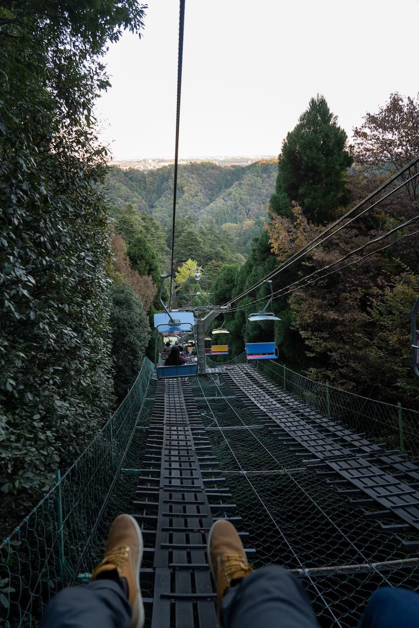 POV Mt Takao chair
lift