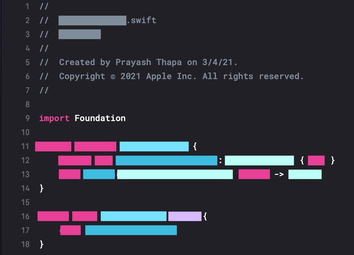 First Swift
File