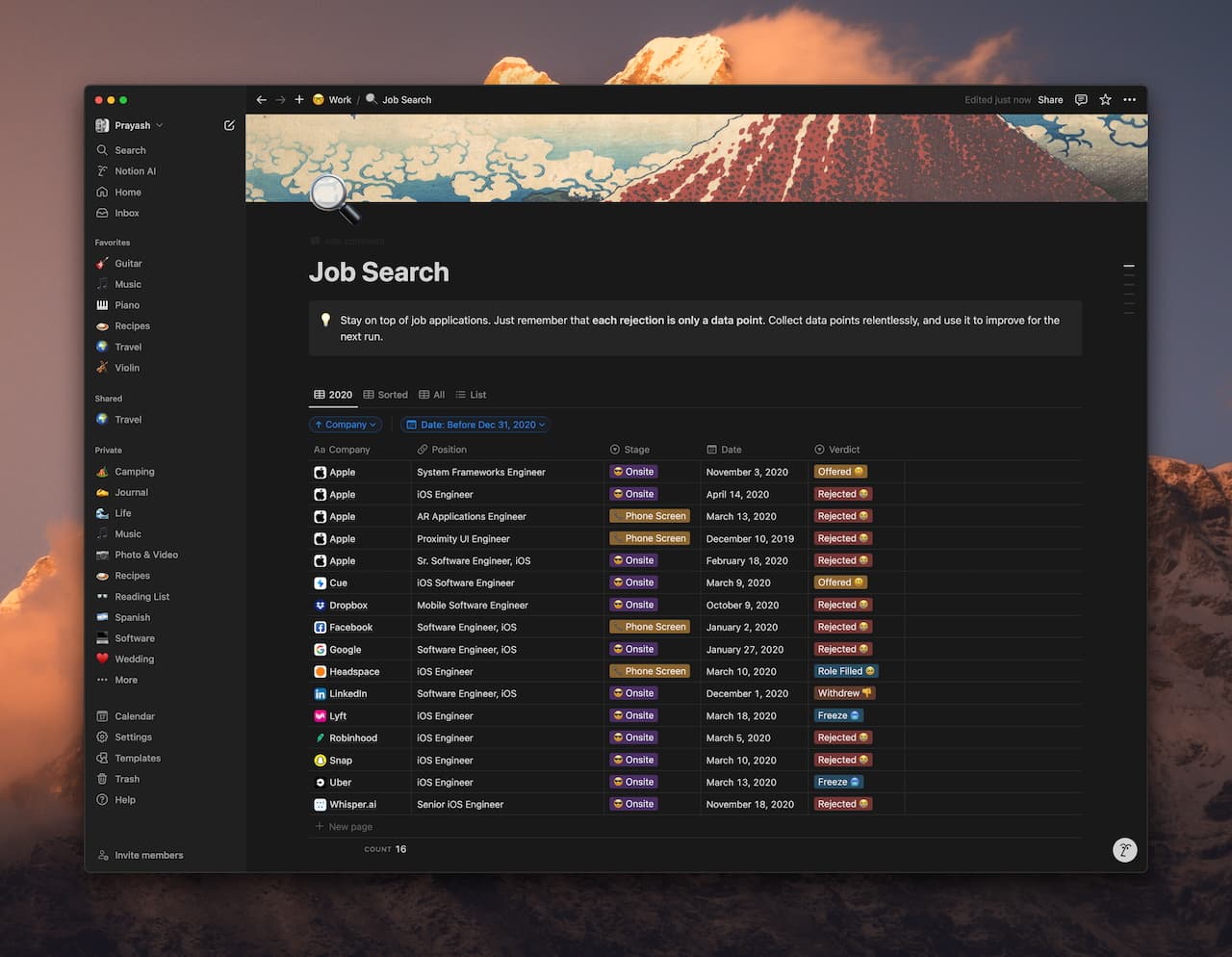 Notion Job Board