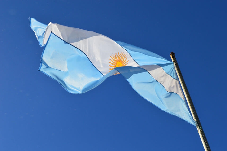 The Argentine flag in Iguazú