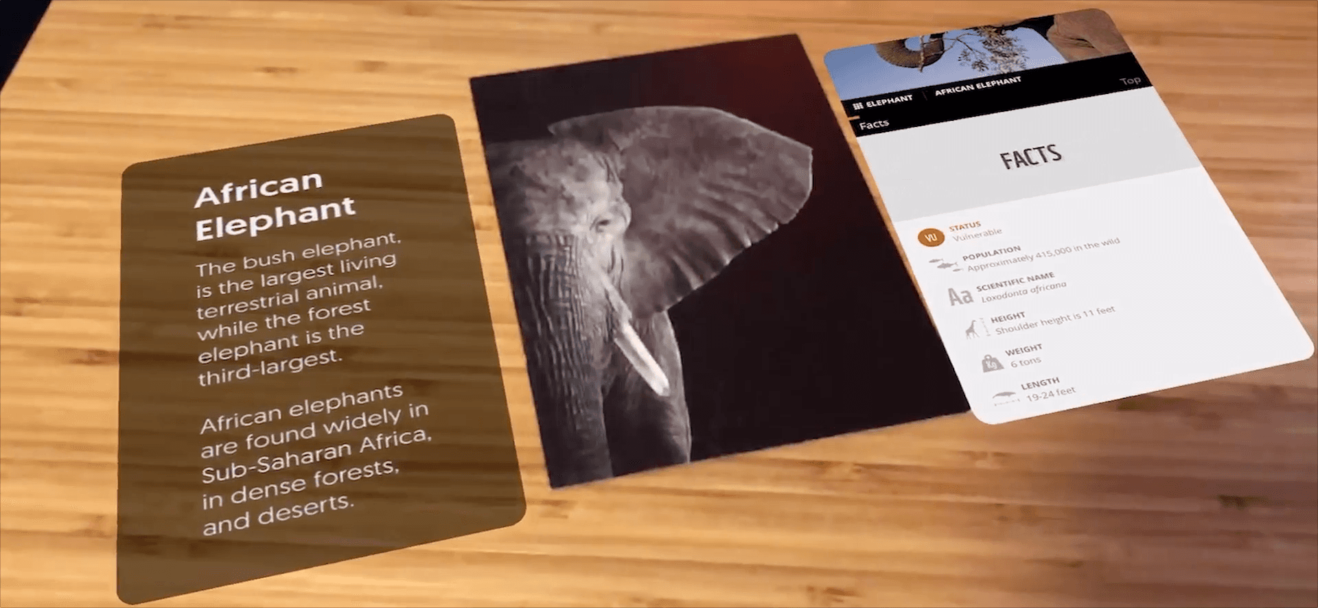 Augmented Postcard